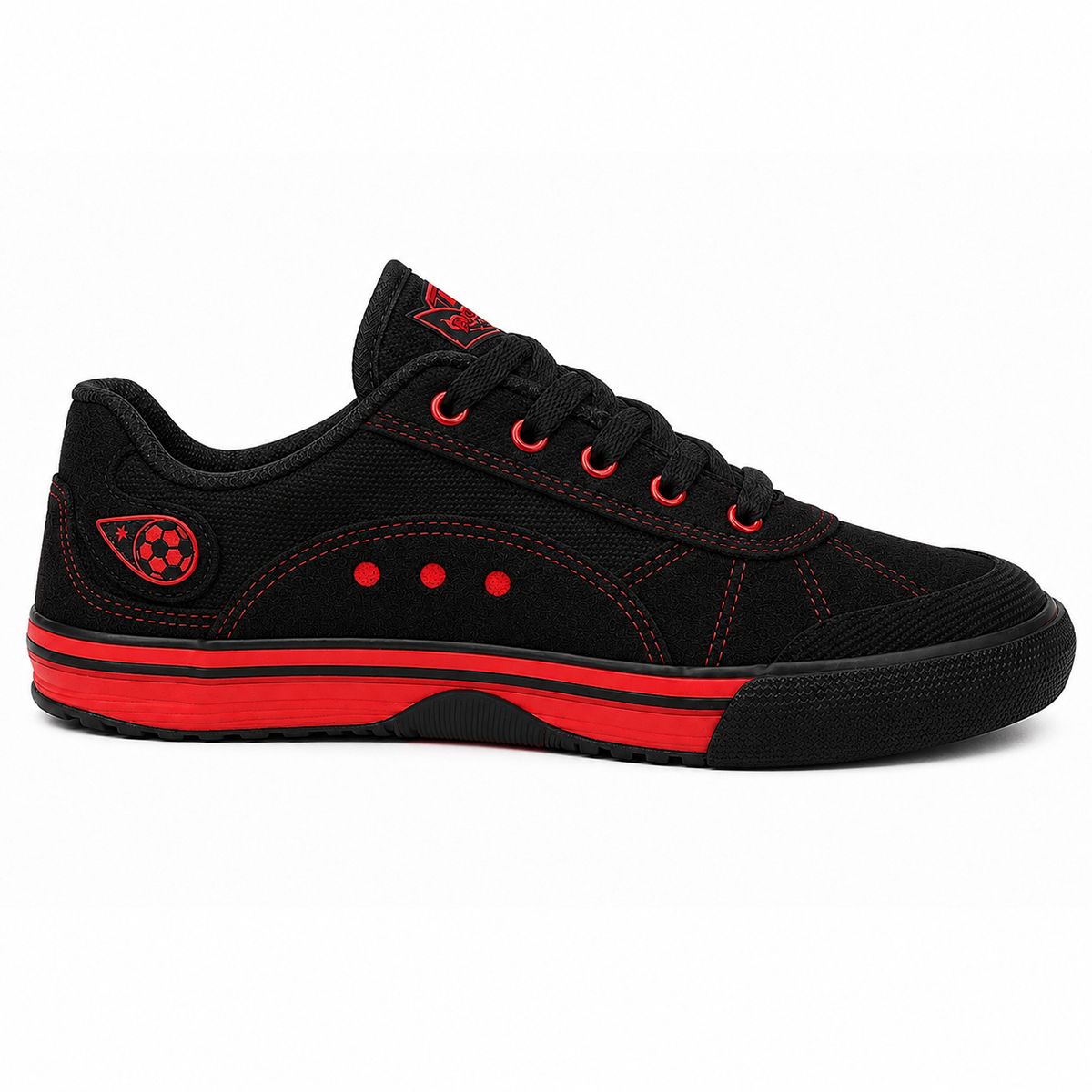 Tênis Plumax Lona REF30 Preto Vermelho