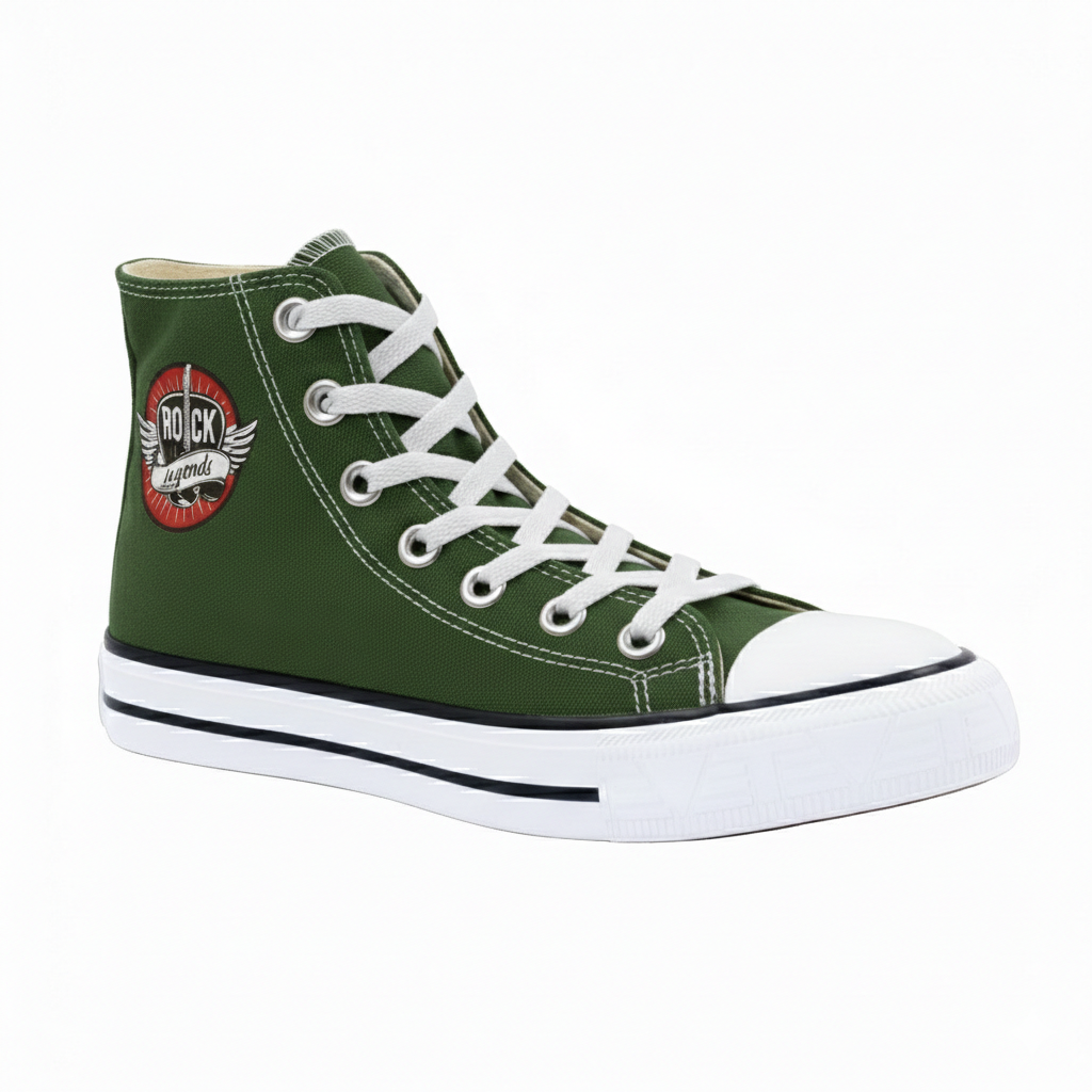 Tênis Plumax Legends Lona Cano Alto Verde