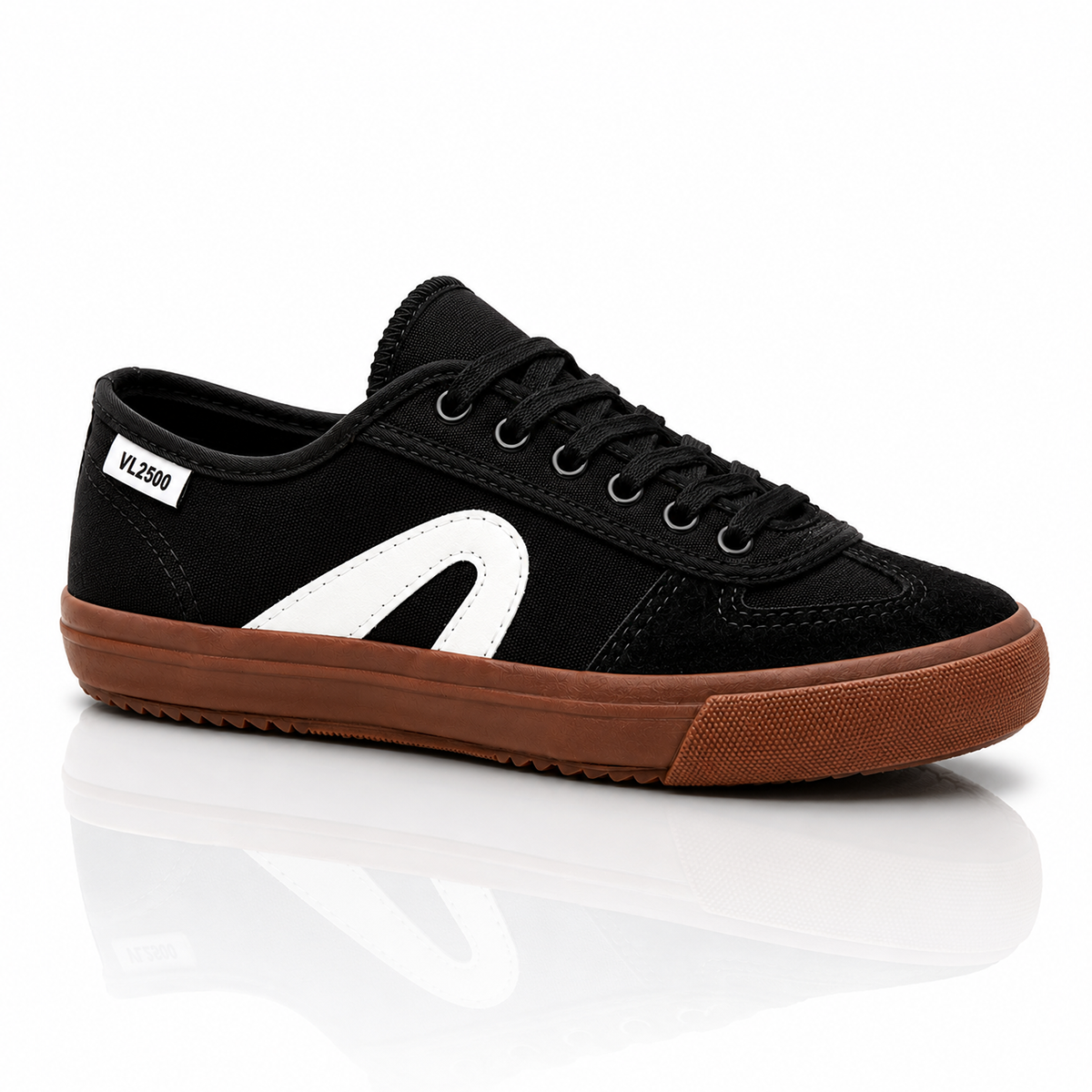 Tênis VL 2500 Preto Branco Crepe