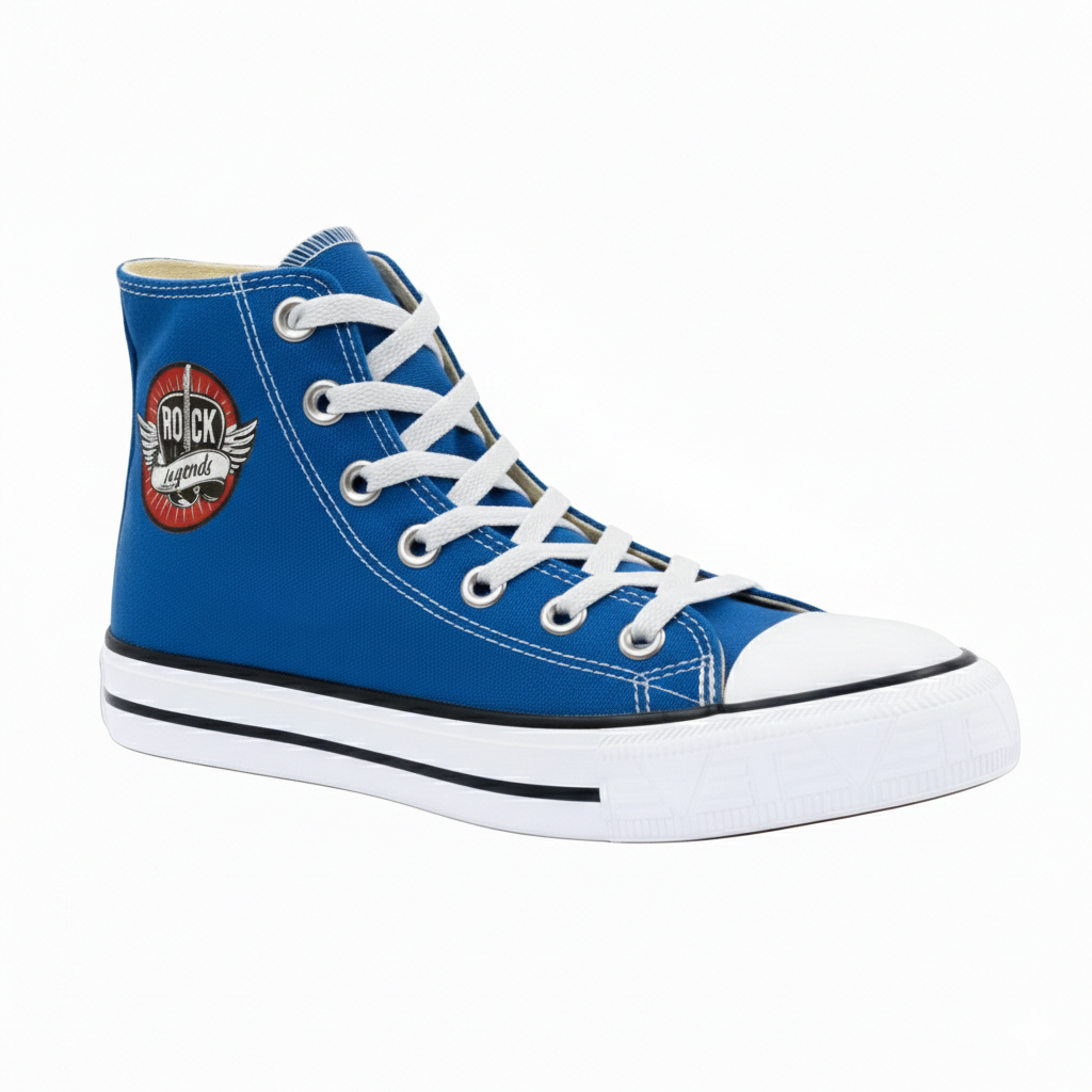 Tênis Plumax Legends Lona Cano Alto Azul