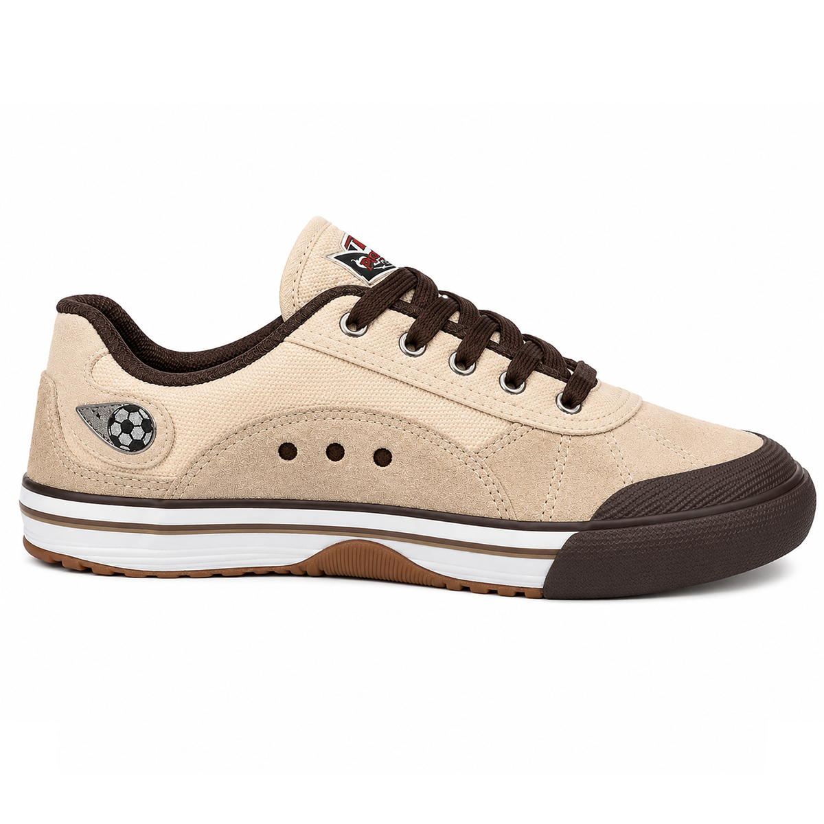Tênis Plumax Lona REF30 Marrom Creme