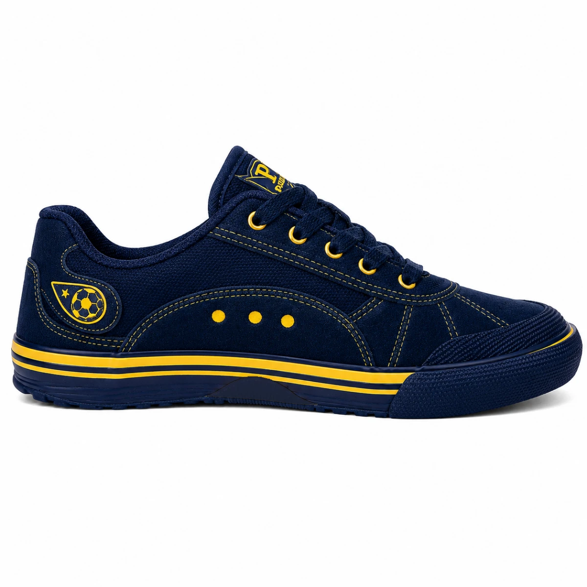 Tênis Plumax Lona REF30 Marinho Amarelo