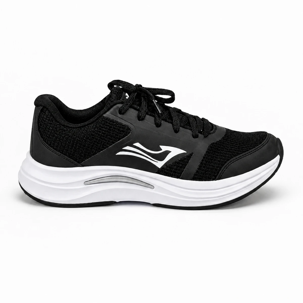 Tênis Plumax Runner Fit One Preto Branco