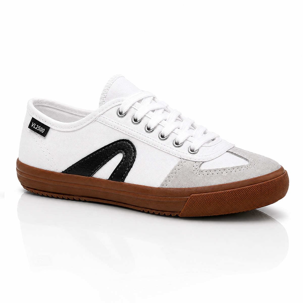 Tênis VL 2500 Branco Preto Crepe