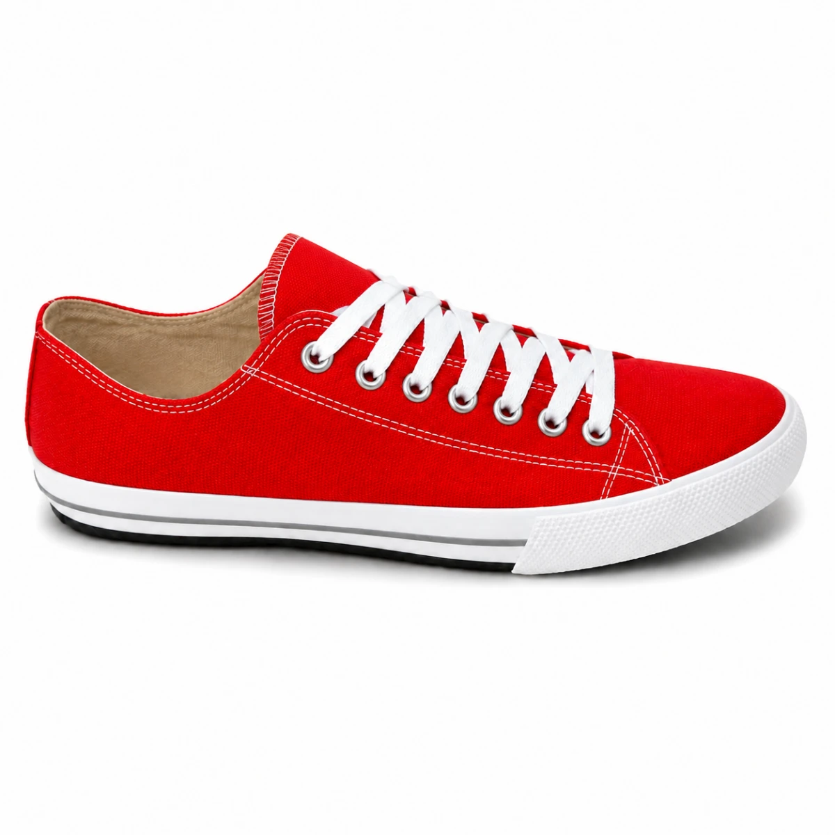 Tênis Super Star One Red Lona Vermelho