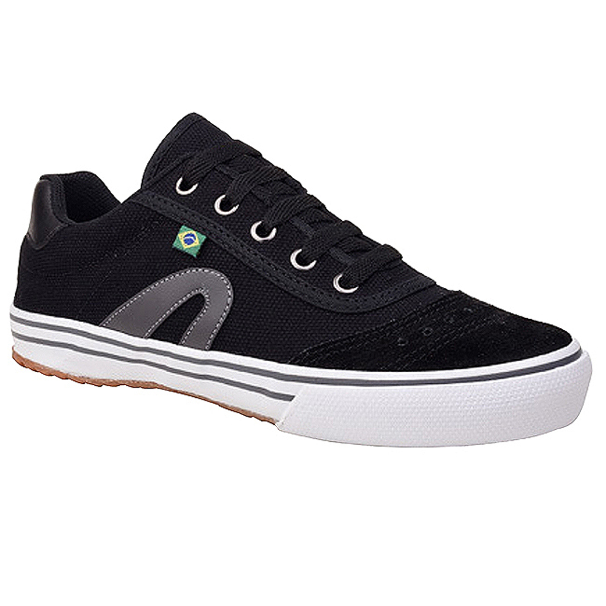 Tênis Authentic Futsal Lona REF 300 Preto Grafite