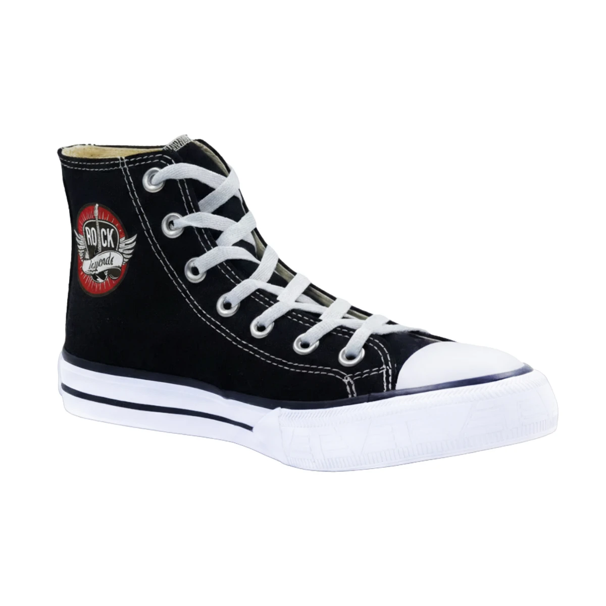 Tênis Plumax Legends Lona Cano Alto Preto